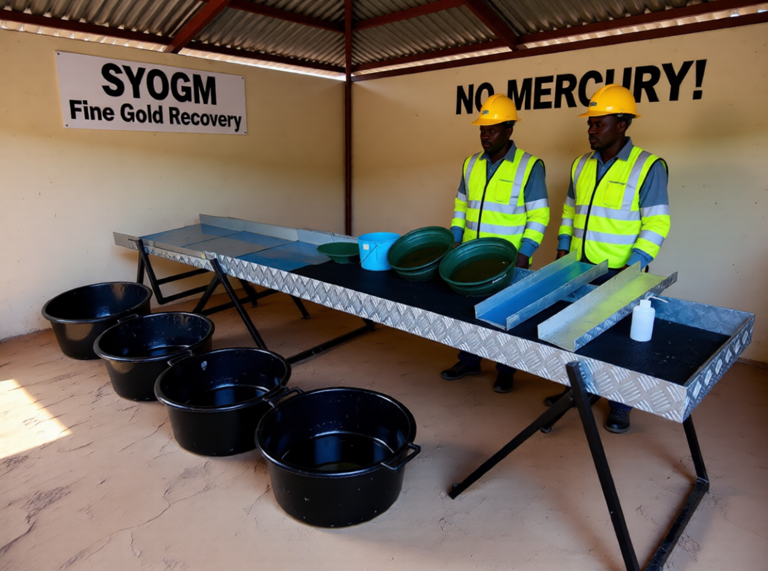 SYOGM Fine Gold Recovery System in the workshop, in the showroom