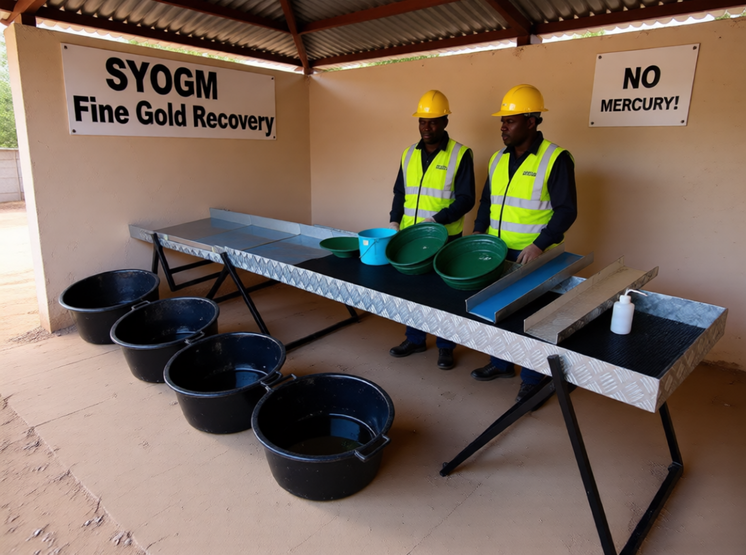 SYOGM Fine Gold Recovery System in the workshop, in the showroom