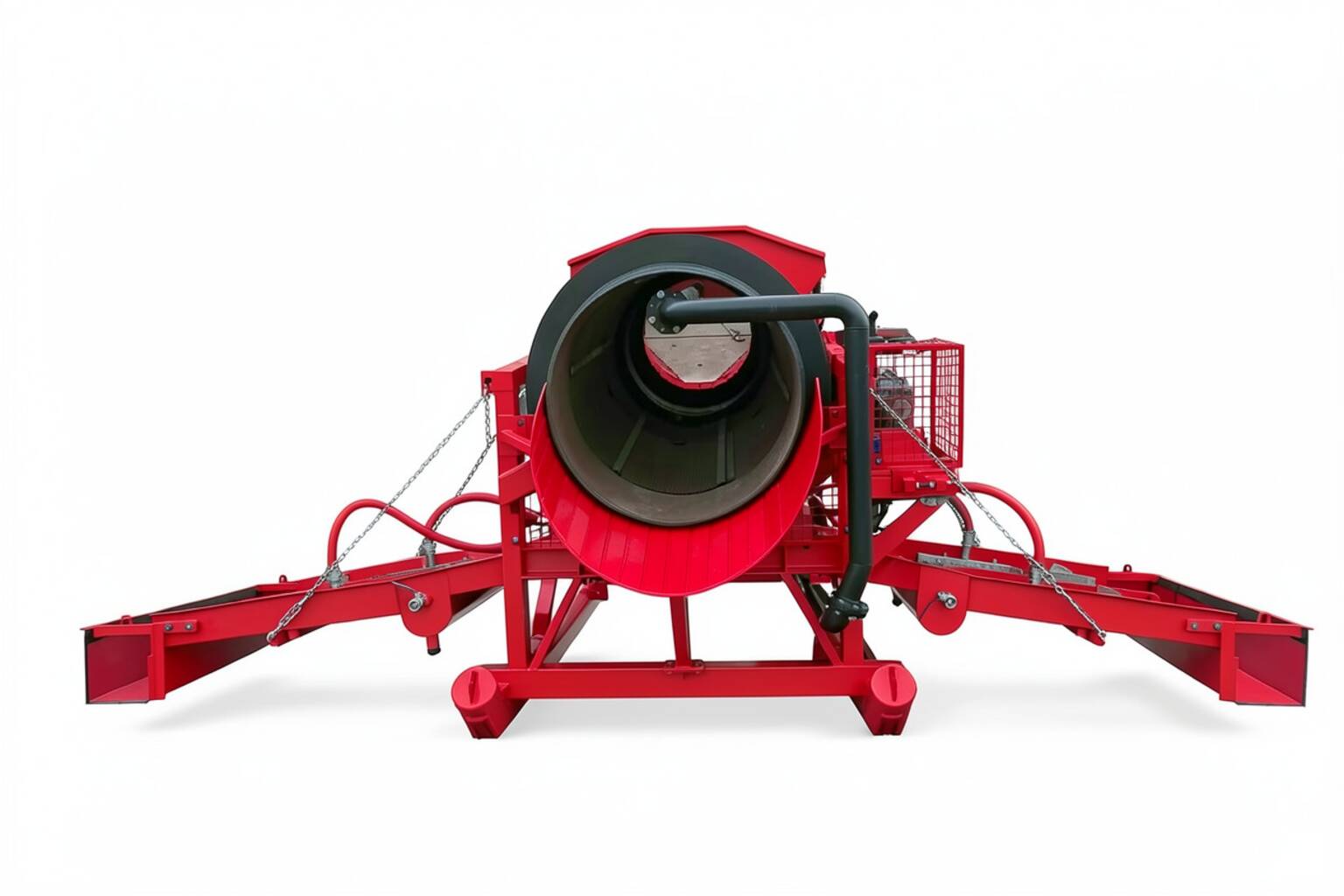 SYOGM Trommel Wash Plant 15 tonnes per hour, front view (exit)