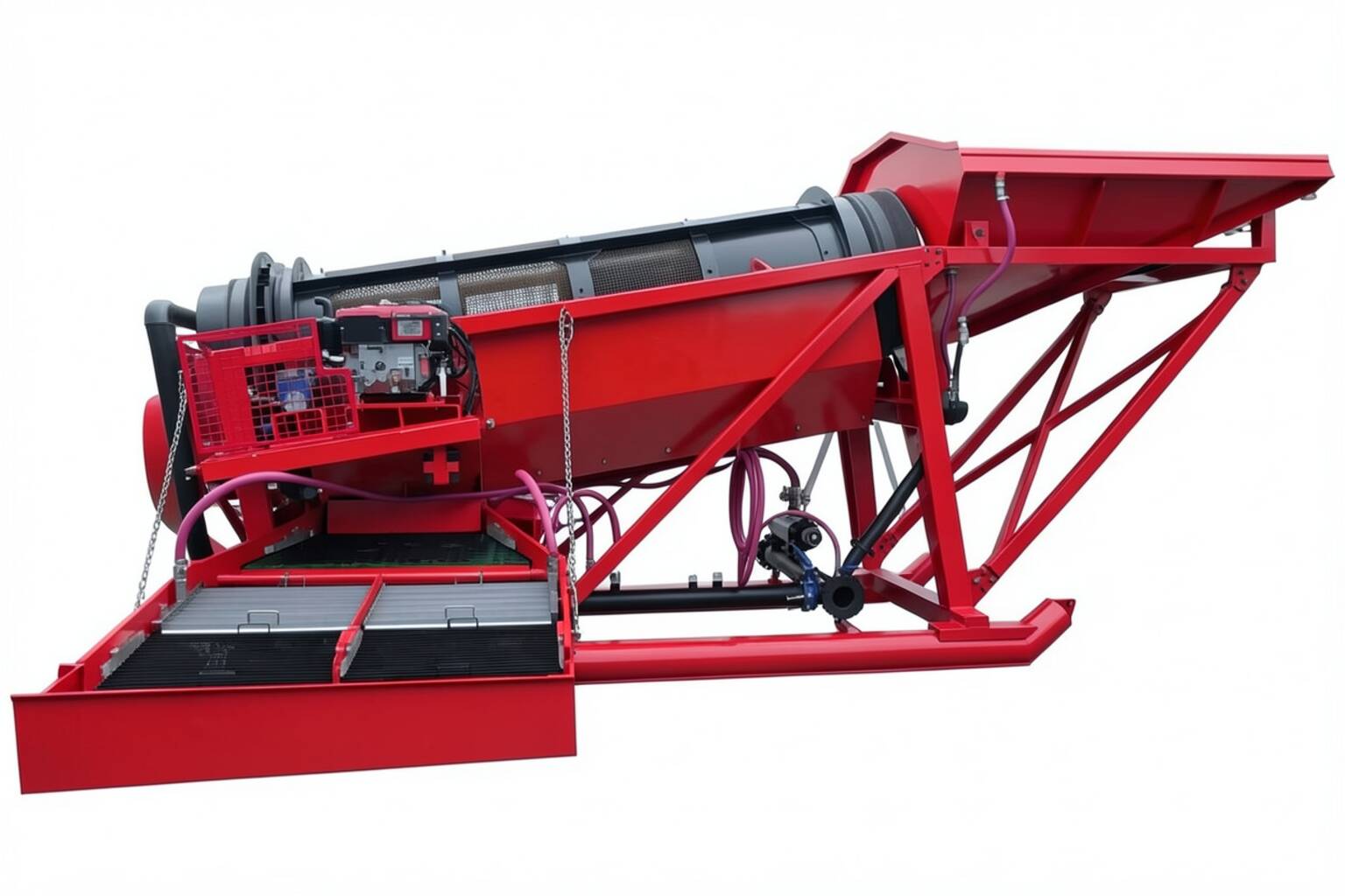 SYOGM Trommel Wash Plant 15 tonnes per hour, white-background