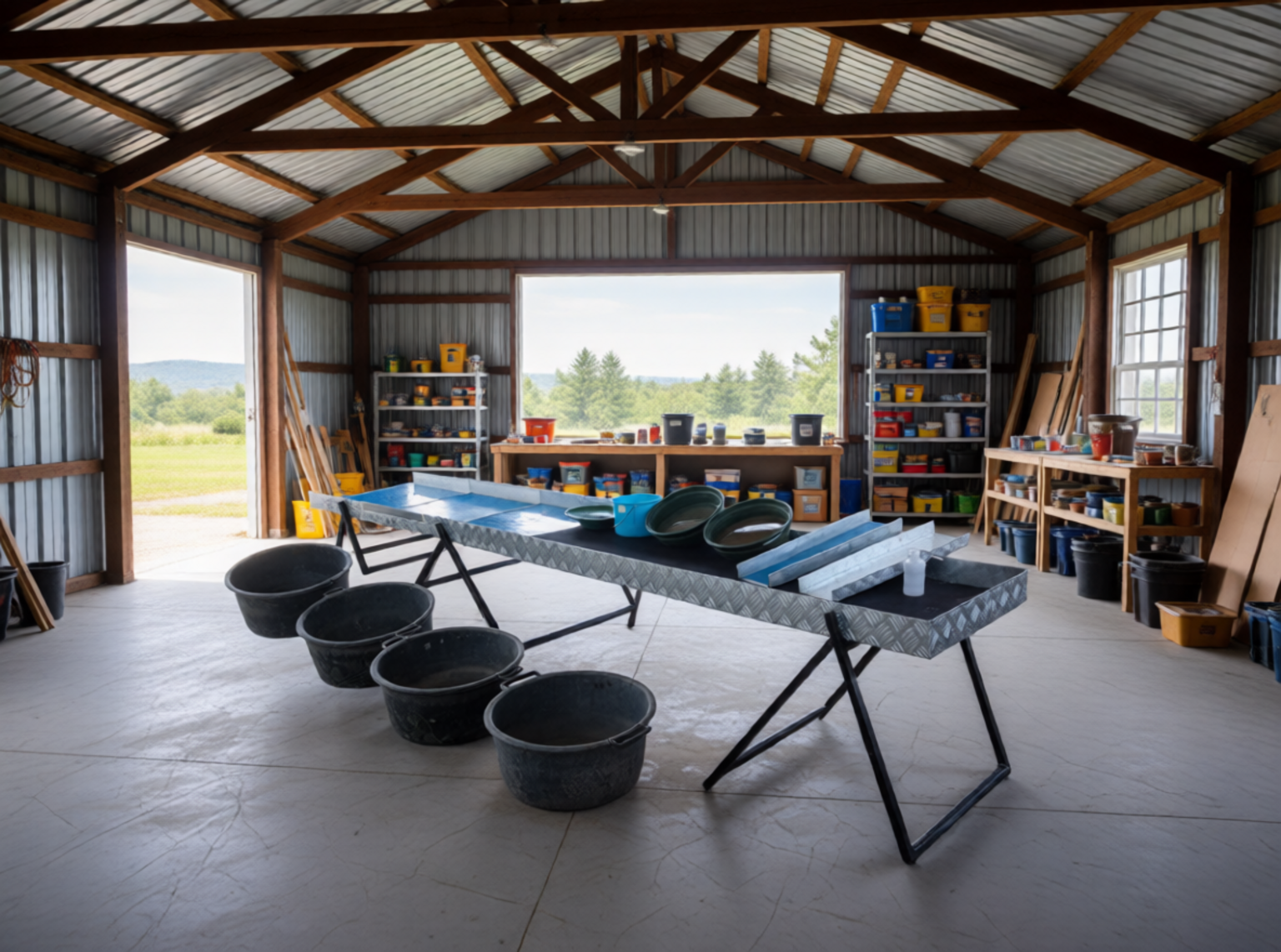 SYOGM Fine Gold Recovery System in the workshop