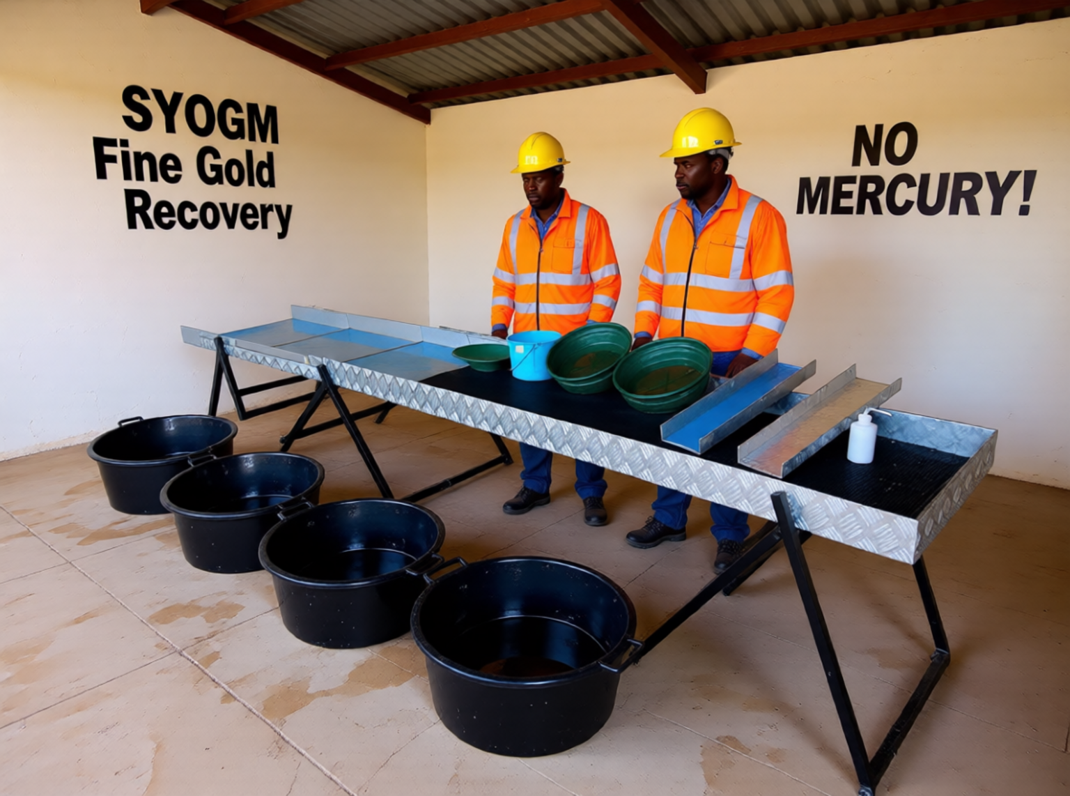 SYOGM Fine Gold Recovery System in the workshop, in the showroom