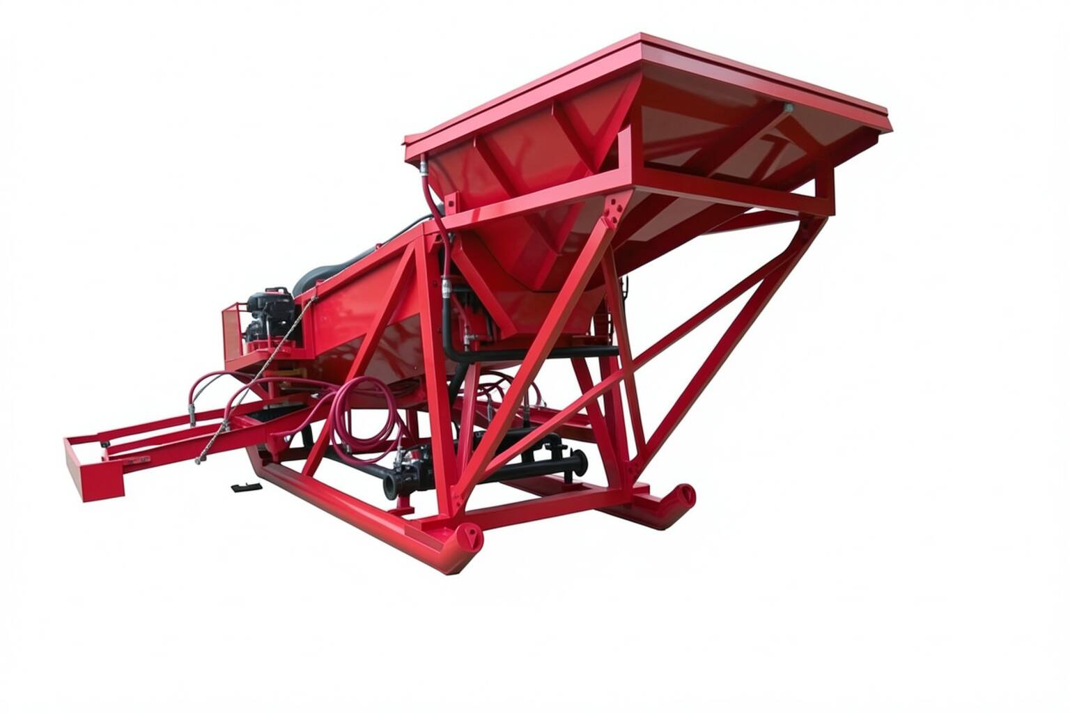 SYOGM Trommel Wash Plant 15 tonnes per hour, back view