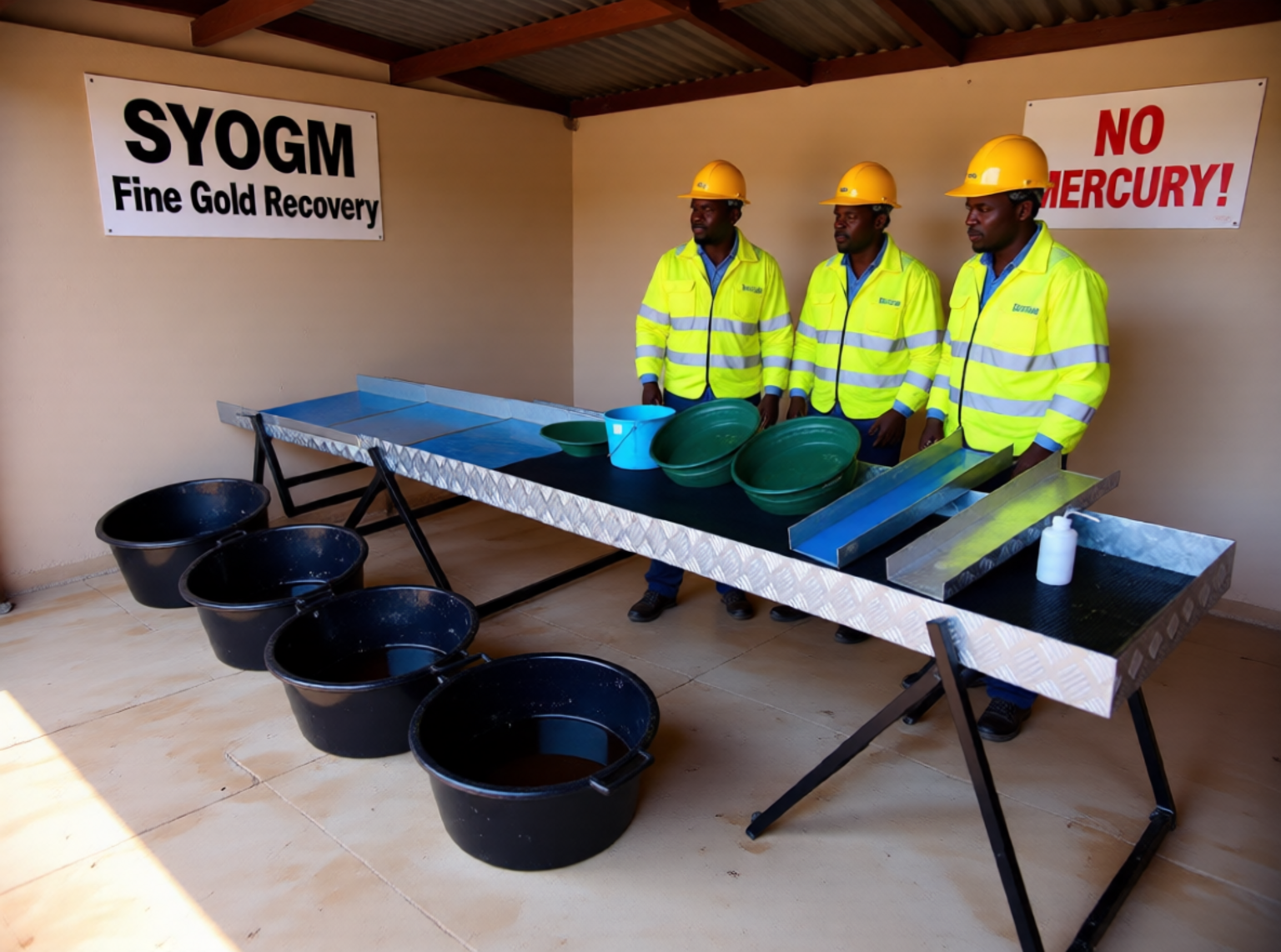 SYOGM Fine Gold Recovery System in the workshop, in the showroom