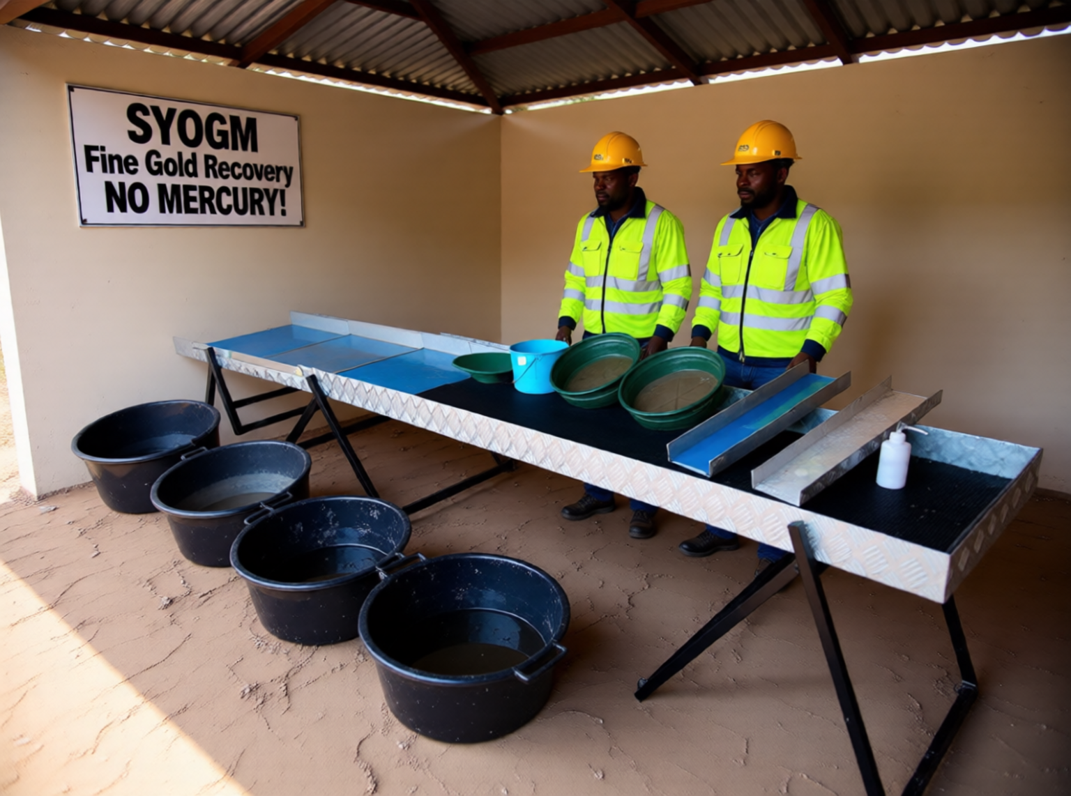 SYOGM Fine Gold Recovery System in the workshop, in the showroom