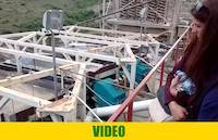 Video of mineral processing plant for chromite Cr2O3 mineral with arrays of shaker tables