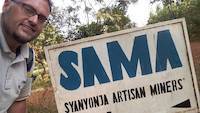Dejan visiting SAMA, the Syanyonja artisanal miners organization