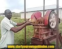 Jaw crusher test in Tanzania