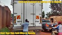 The truck ready to depart with our equipment to alluvial gold mining site in Uganda