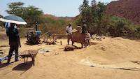 Rudimentary ball mill in Busia, Uganda