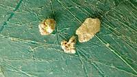 Gold nuggets, macro picture