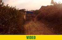 Truck moving the ores to mineral processing place