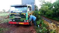 Truck driver and repair of the accessories on the truck