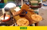 Chapati preparation on streets of Busia, Uganda