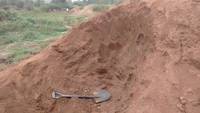 Small heap of tailings