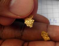 Nice gold nugget in my hand