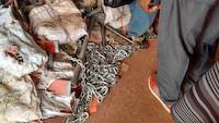 The heavy chains in hardware store in Busia