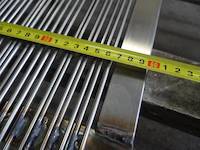 The width of single sluice grizzly bars is 60 cm