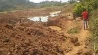 Small scale miners at the site in Akanteng, Ghana