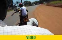 The bodaboda ride in Entebbe, Uganda