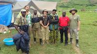 February 28th 2020, Together with mineral police protection in Kisoro, Uganda