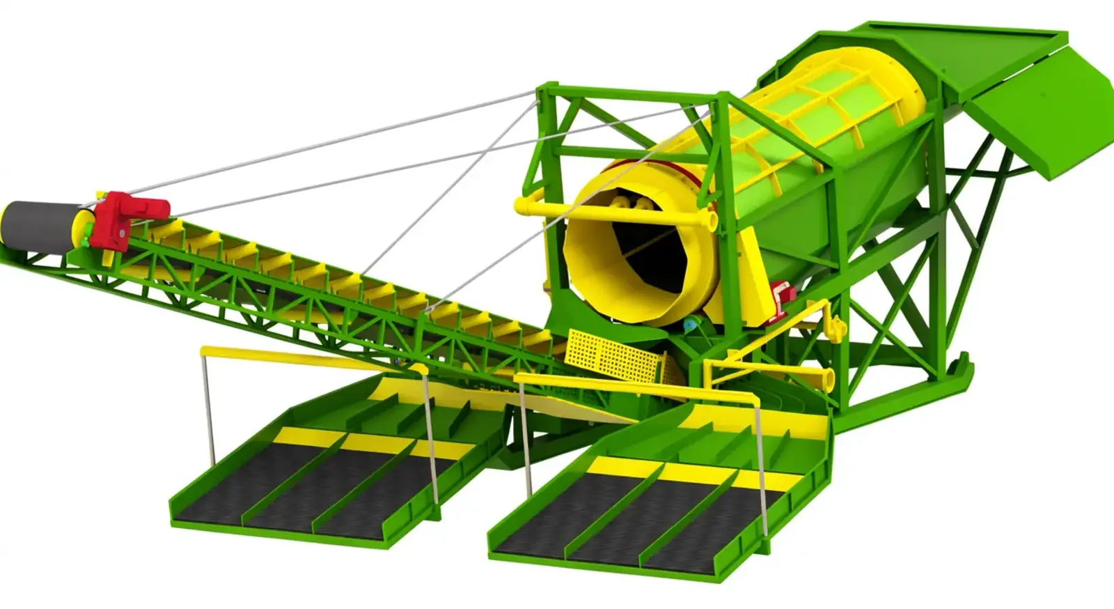 SYOGM Trommel Wash Plant - Front view