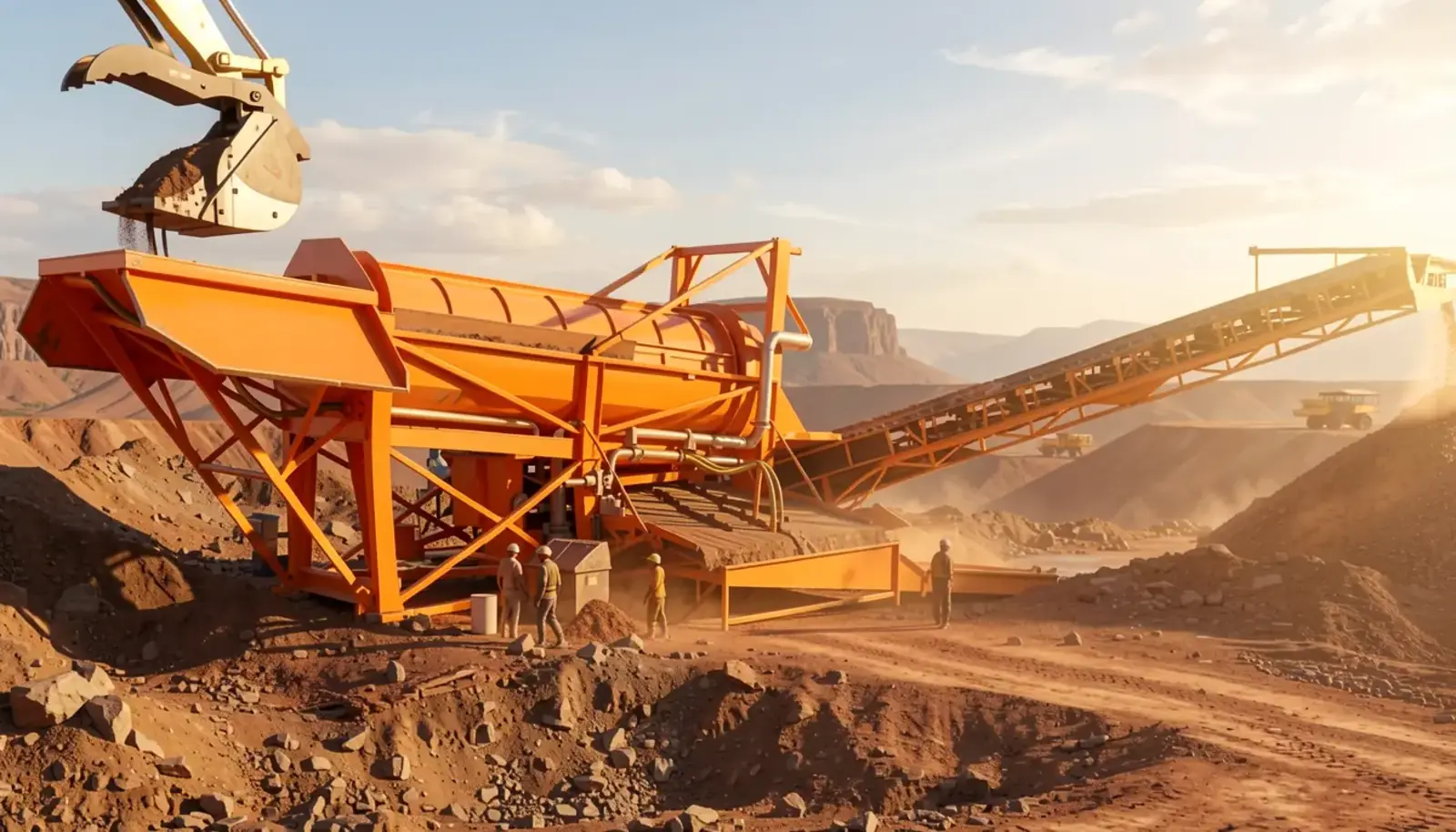 SYOGM Trommel Wash Plant - Side view