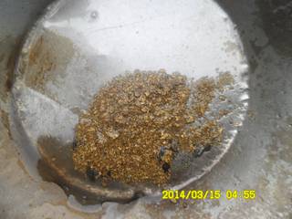 Gold as result from gold panning