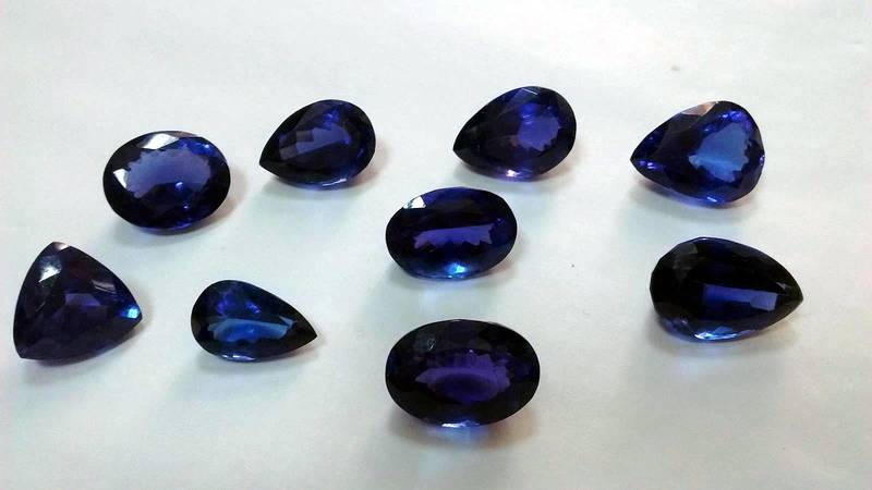 Tanzanite gemstones in Arusha, Tanzania