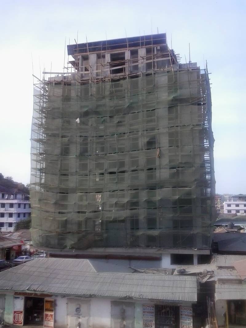 The construction in Mwanza in 2012