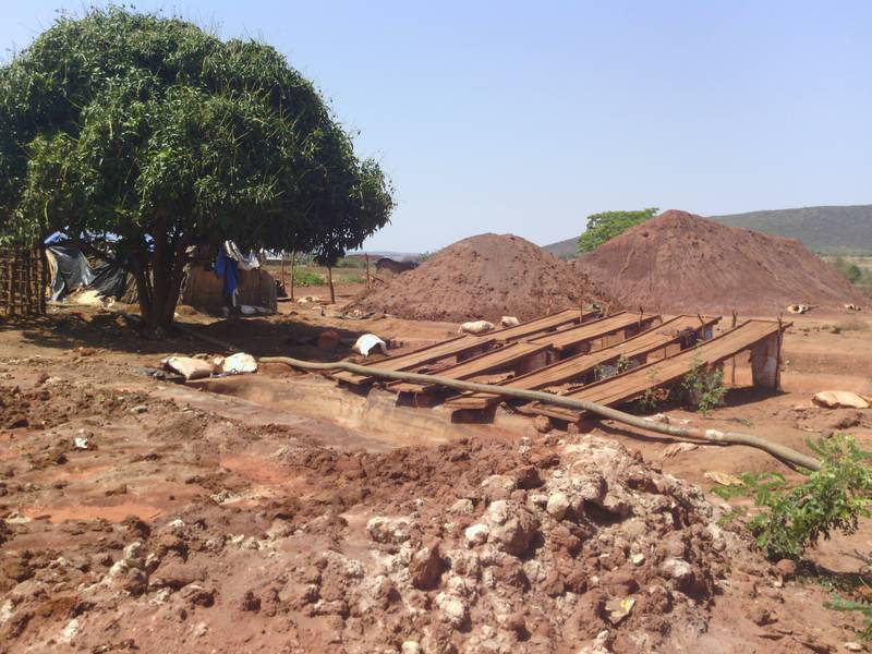 The tailing heaps in September 2012