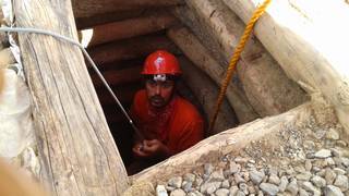 Inspection of the mining shaft