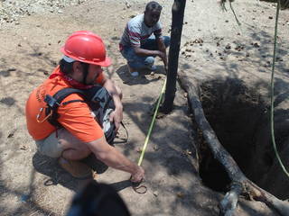 Measuring the size of the mining shaft