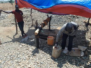 Water is fetched directly from the mining shaft