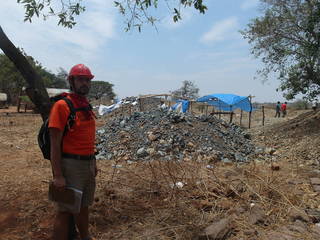 Heaps of tailings