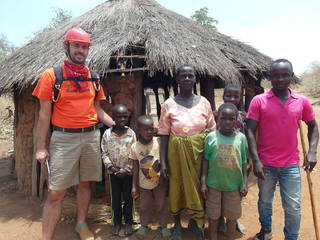 Family on the mining site