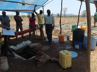 Water source on the mining site