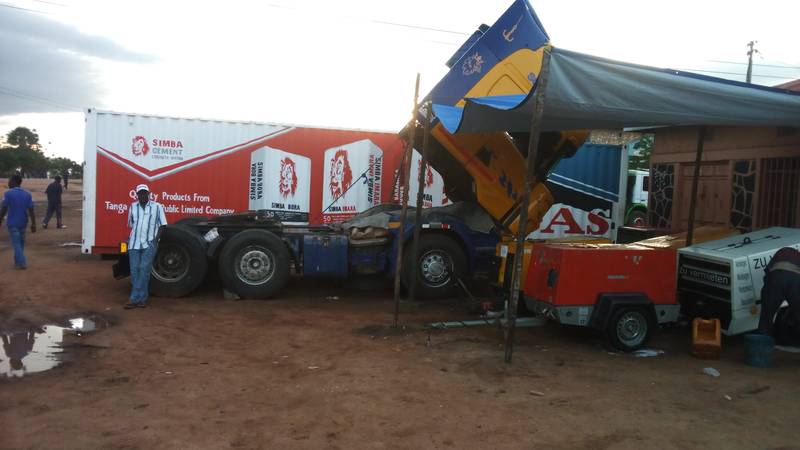 Compressors on display in Kahama