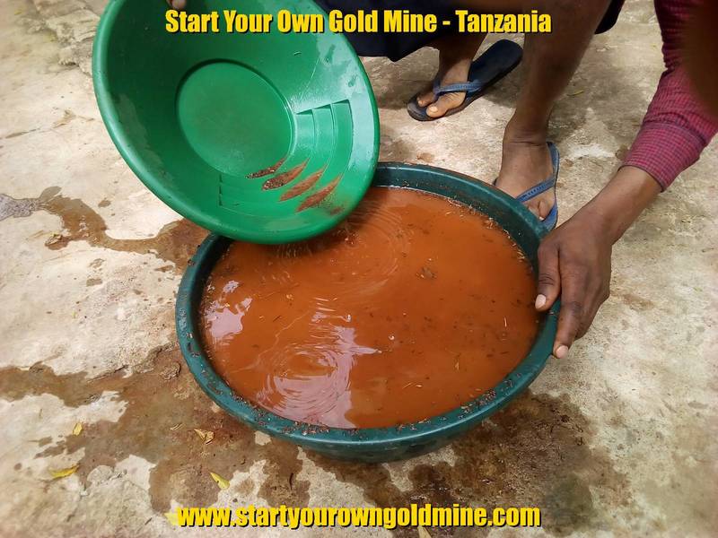 Gold panning training