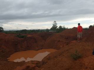 Mr. Louis on the open pit