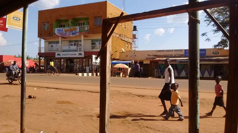 View from streets of Busia, Uganda