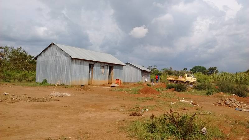 Sleeping and storage rooms on the mining site