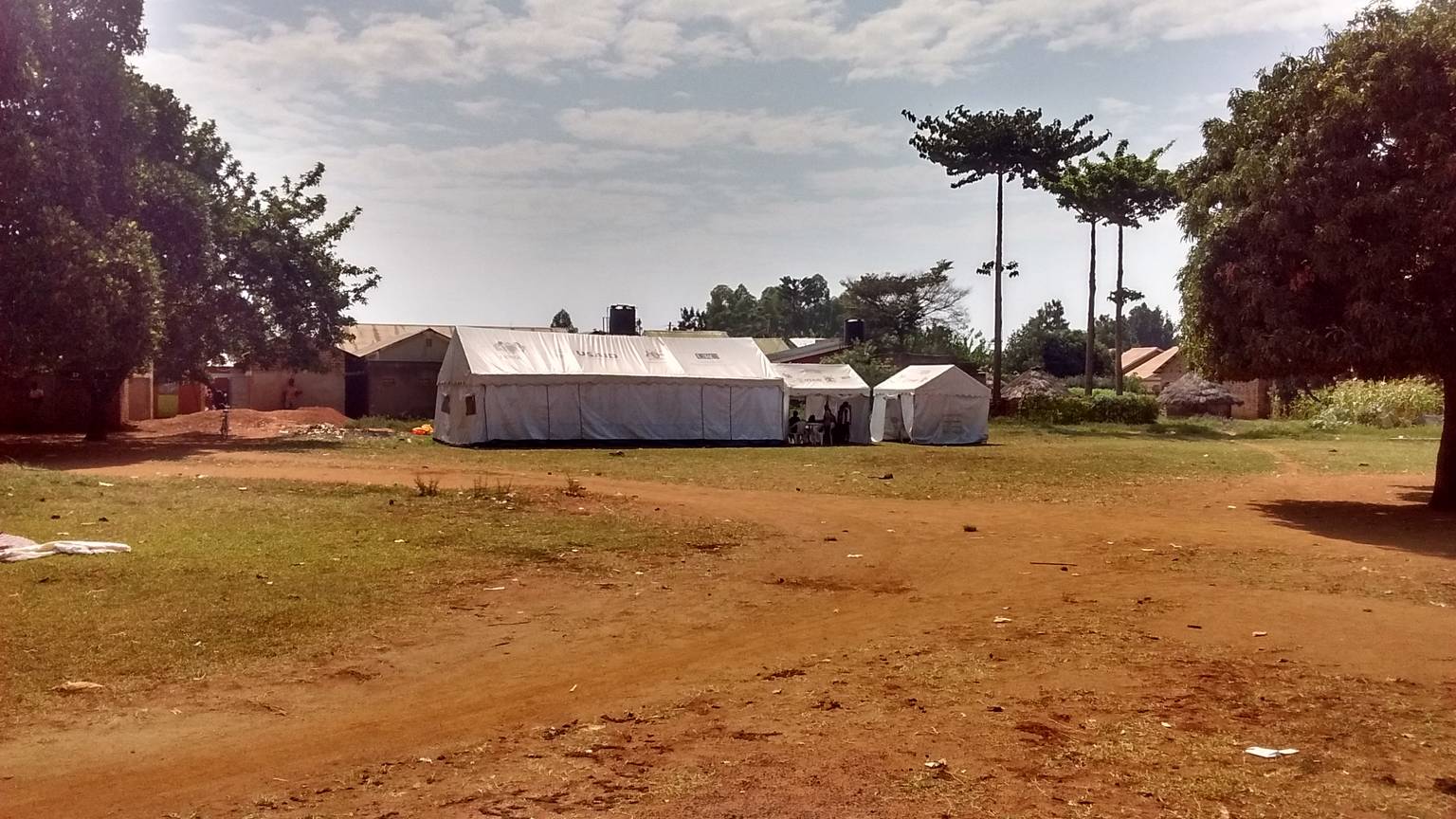 USAID tent with 