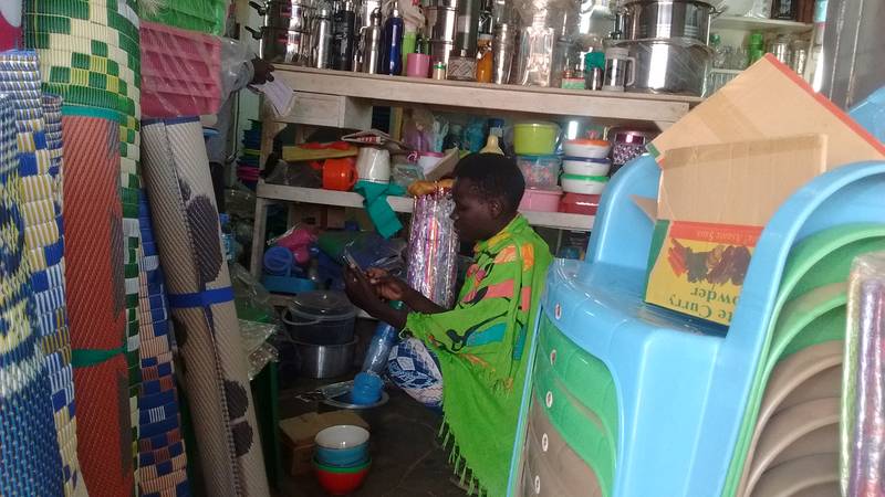 Purchasing manager arranging kitchen stuff for the mining site