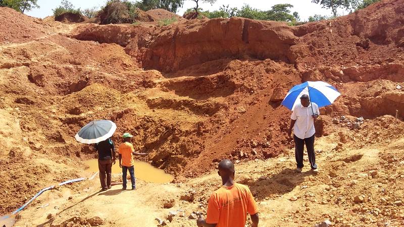 Near the mining site #281 in Busia, Uganda