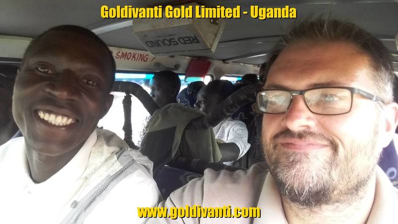 Staff members in Uganda moving for gold prospecting