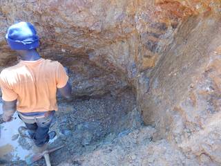 Rich gold ore vein