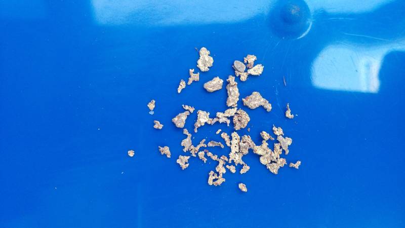 Gold nuggets directly from a lode