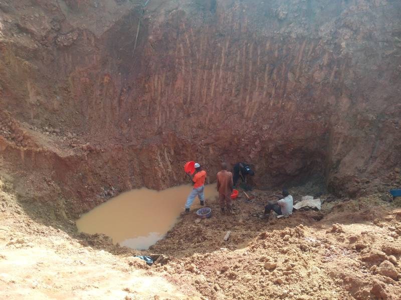 Miners panning for gold